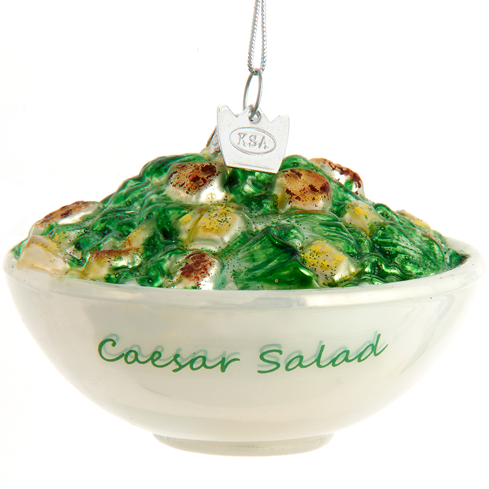 Noble Gems Caesar Salad Glass Ornament 3.75"