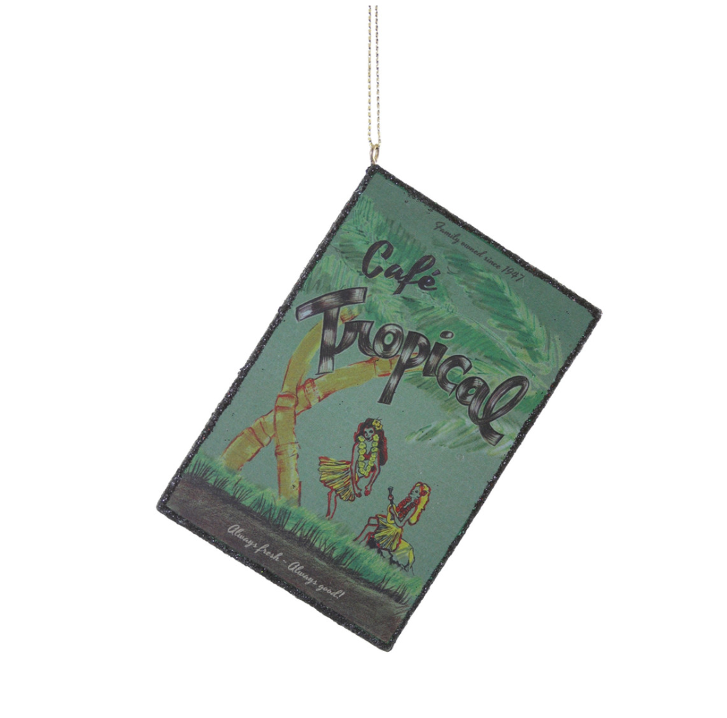 Schitt's Creek Cafe Tropical Menu Ornament