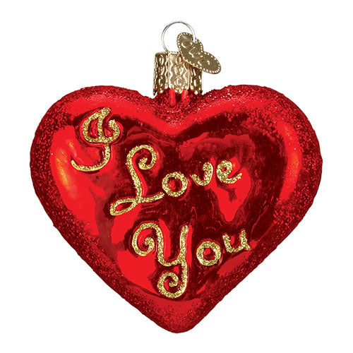 I Love You Heart Ornament