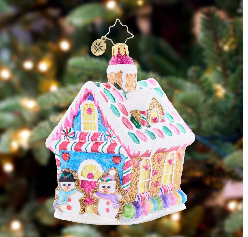 Candy Coated Cottage Ornament