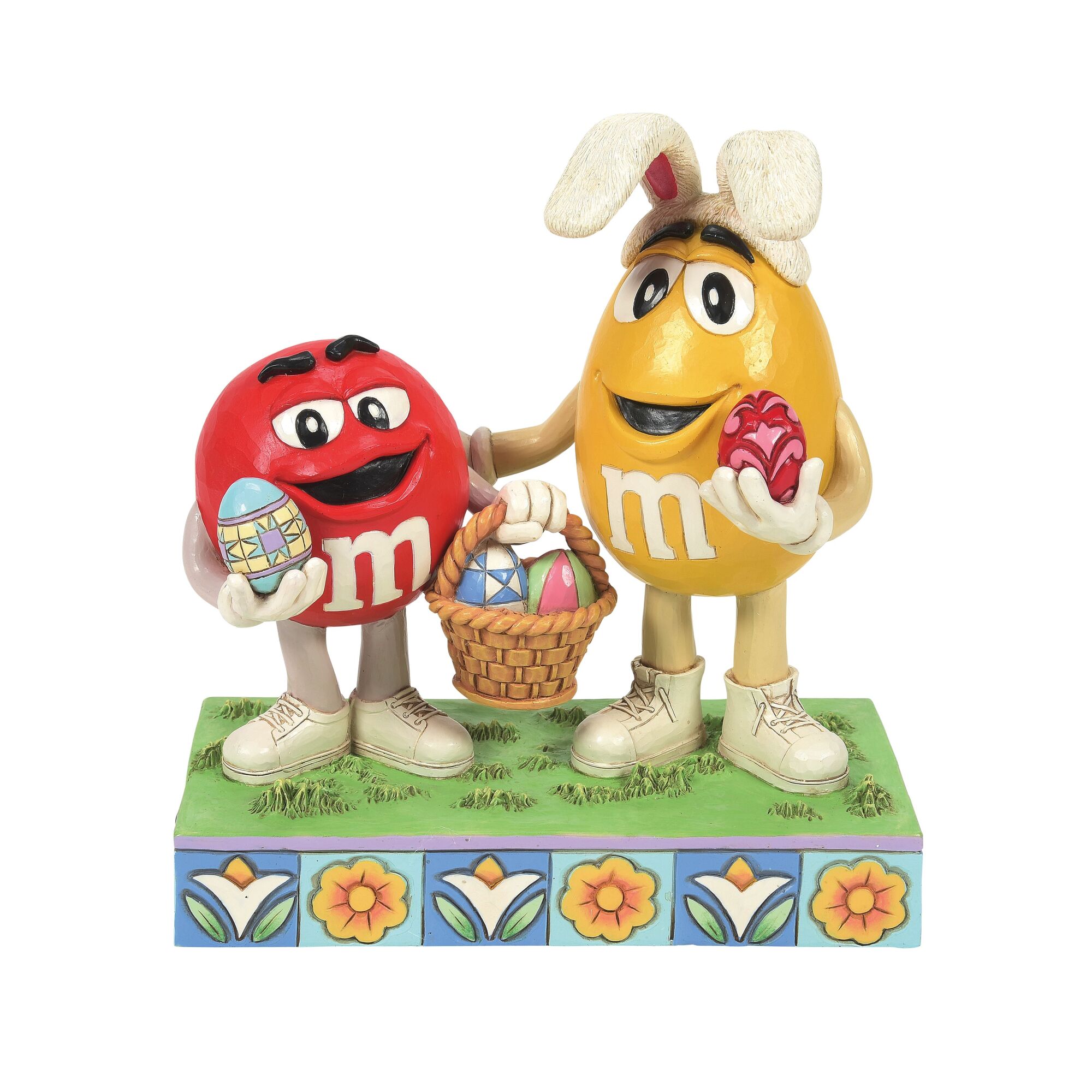 An Egg-cellent Hunt Red & Yellow M&M with Easter Eggs