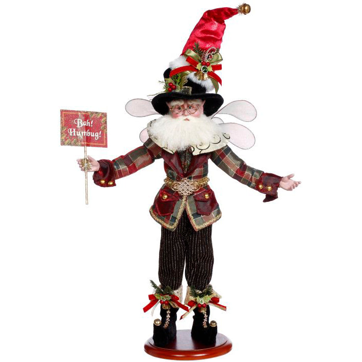 Collector's Edition Bah Humbug Fairy On Base 21" - Signed by the Artist