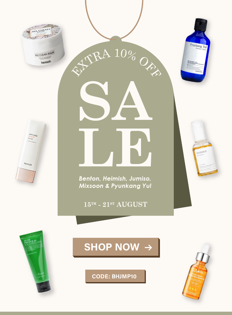 10% off sale - Bento, Heimish, Jumiso, Mixsoon & Pyunkang Yul