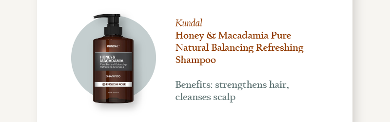 Kundal Honey & Macadamia Pure Natural Balancing Refreshing Shampoo 500ml