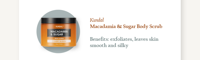 Kundal Macadamia & Sugar Body Scrub 550g