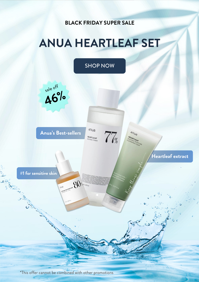 Anua heartleaf set - black friday super sale