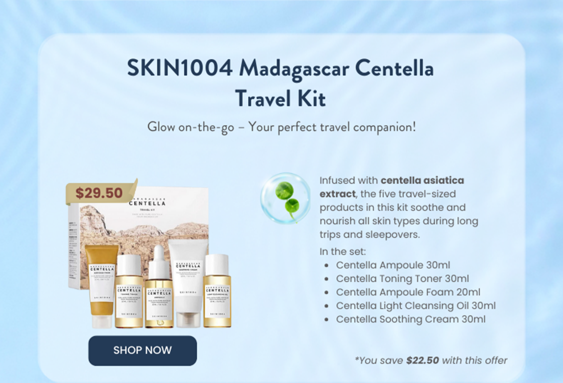 Skin1004 Madagascar Centella Travel Kit - Black Friday Sale