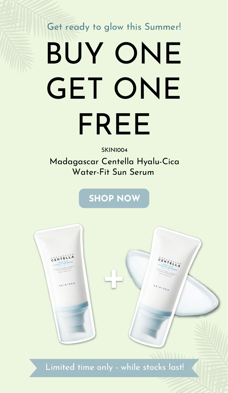 But one get one FREE Skin1004 Madagascar Centella Hyalu-Cica Water-Fit Sun- Serum